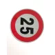 Autocolant reflectorizant cu limitator de viteză mare 25