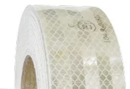 Bandă reflectorizantă albă E marcată 1 m