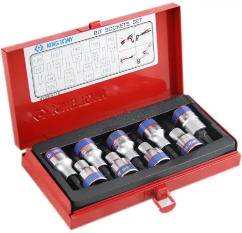 Set de chei tubulare Torx 9 piese