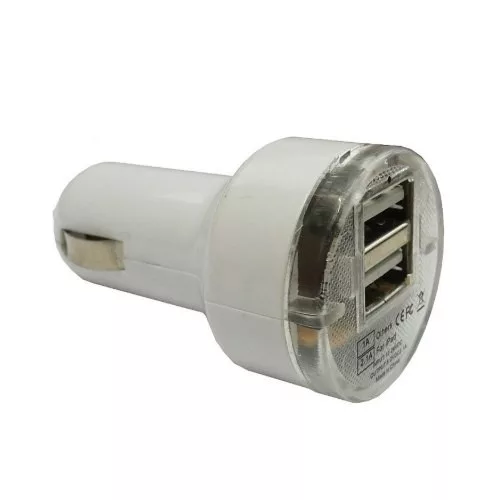 Încărcător brichetă 2 USB 12/24V - 1x1000mA+1x2100mA
