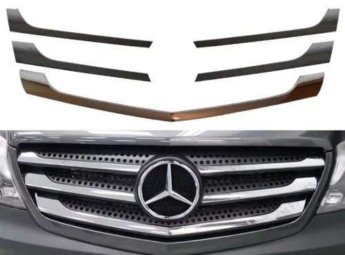 Mercedes Sprinter 2012- set grilă radiator cromată