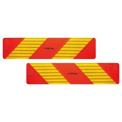 Placă reflectorizantă cu dungi 1 pereche 565*130