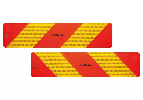 Placă reflectorizantă cu dungi 1 pereche 565*130