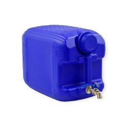 Ulcior de apă cu robinet metalic 10L albastru