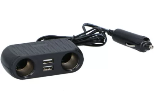Distribuitor brichetă 12/24V 2x priză + 2x USB 2.4A