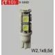 Bec LED T10 12V (9smd-alb) 2pcs