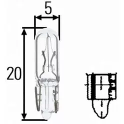 Bec pentru panoul de instrumente 12V/1,2W
