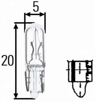 Bec pentru panoul de instrumente 12V/1,2W