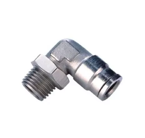 Conector metalic cu cot filetat FI8XM10X1