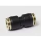 Conector drept din plastic cu inserție metalică de 10 mm