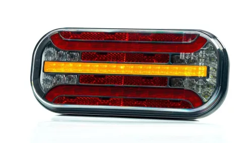 Lampă spate LED cu 5 funcții (lumină de ceață) + plăcuță de înmatriculare