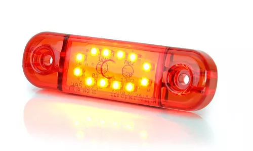 Indicator de poziție LED roșu W97.3 (12 leduri) 12-24V