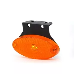 Indicator de lățime oval galben cu LED suport 12/24V