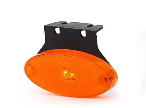 Indicator de lățime oval galben cu LED suport 12/24V