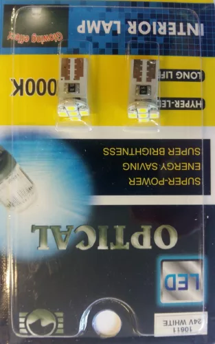 Bec LED T10 24V (5smd-alb) 2pcs