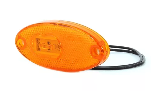 Indicator de lățime LED galben oval (W65)