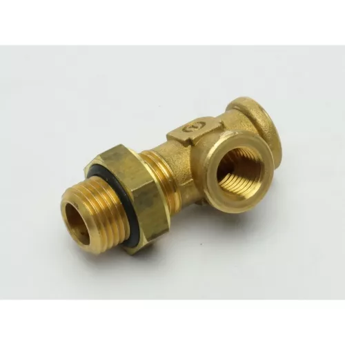 Conector de aer cu ramificație în T G1:M12x1,5, G2:M16x1,5