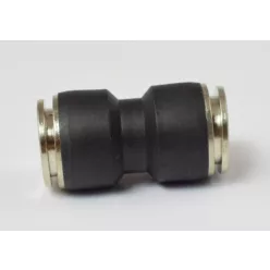 Conector drept din plastic cu inserție metalică de 15 mm