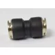 Conector drept din plastic cu inserție metalică de 15 mm