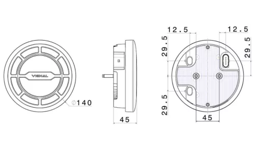 Lumină spate LED 5 funcții