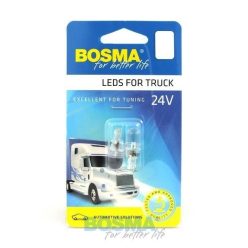 Bec 24V 5W T10 1 LED alb