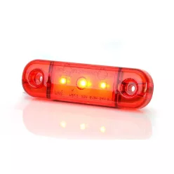 Indicator de poziție LED roșu W97.1 (3 leduri) 12-24V
