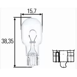 Bec W16W 12V/16W