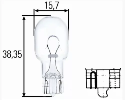 Bec W16W 12V/16W