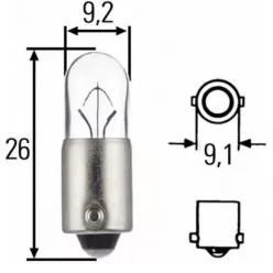 Bec T4W 12V/4W