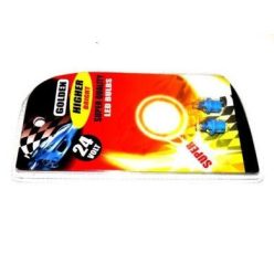 Bec LED 24V/1,2W bord B8,5D 2 bucăți albastru