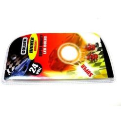 Bec LED 24V/ 1,2W bord B8,5D 2pcs roșu