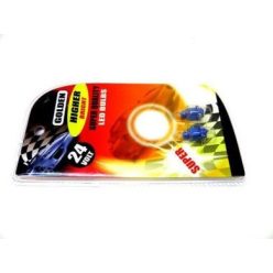 Bec LED 24V/1,2W pentru bord Bax 2 buc, albastru