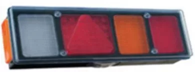 Lampă spate LED cu 7 camere triunghi prismatic stânga