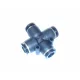 Conector de aer din plastic cu 4 ramificații 6mm