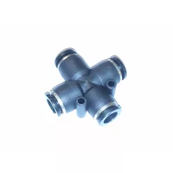 Conector de aer din plastic cu 4 ramificații 12mm