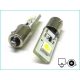 Bec LED CANBUS BAX9S 12/24V (echivalent 2smd-white-H6W)