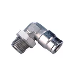 Conector metalic cu cot filetat FI10XM16X1,5
