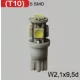 Bec LED T10 24V (5smd-alb) 2pcs