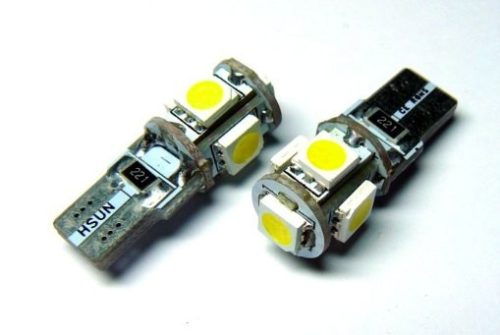Bec LED CANBUS T10 (alb) (2 buc)