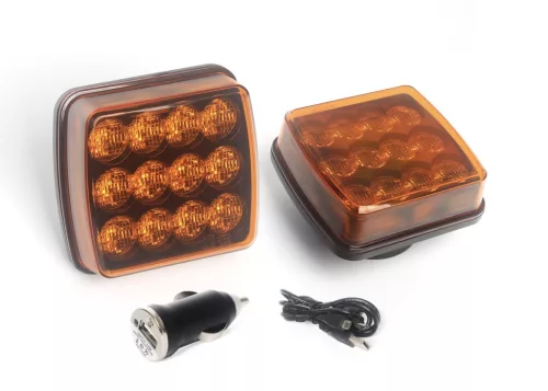 Set lanternă magnetică cu baterii