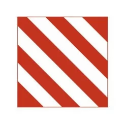 TABLA, PLACA REFLECTORIZANTA HASUTARA ROSU-ALBA 42x42