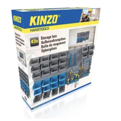 Set de cutii de depozitare 43 buc pentru perete/masă