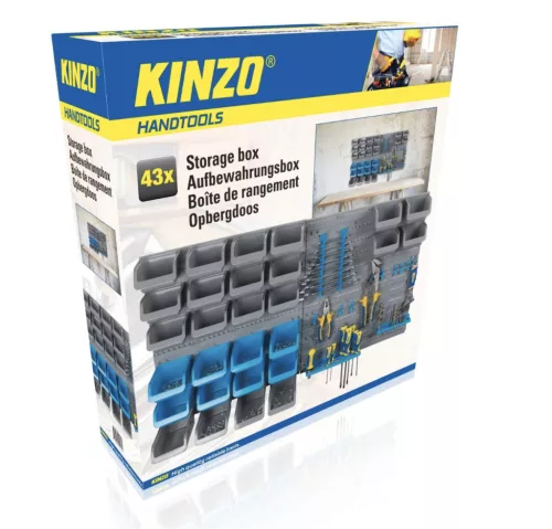 Set de cutii de depozitare 43 buc pentru perete/masă