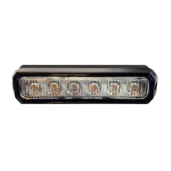 LED galben cu lumină stroboscopică 12/24V 6LED