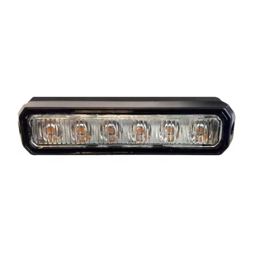 LED galben cu lumină stroboscopică 12/24V 6LED