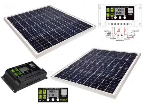 KIT SOLAR FOTOVOLTAIC 240W / 12-24V (PANOU FOTOVOLTAIC SI REGULATOR TENSIUNE)