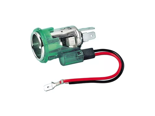 PRIZA BRICHETA CU ILUMINARE 24V