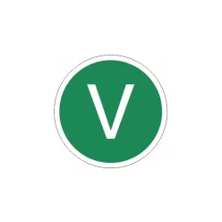 AUTOCOLANT LITERA "V"
