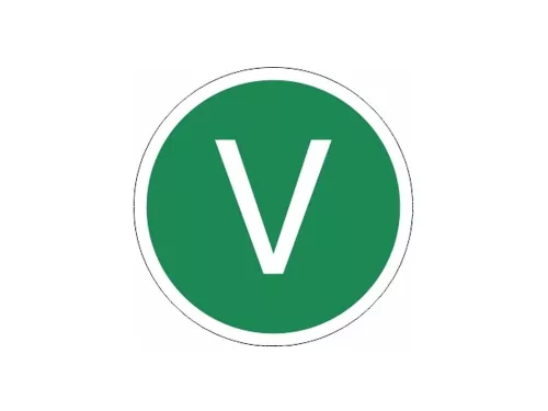 AUTOCOLANT LITERA "V"
