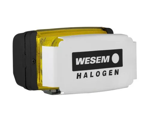 PROIECTOR AUTO STICLA GALBEN CU CAPAC PROTECTIE PROIECTOR (PERECHE)